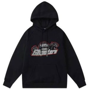 Black And Grey Trapstar Shooters Hoodie