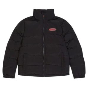 Black and Red Trapstar Hyperdrive Bomber Jacket