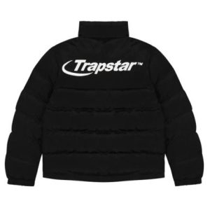 Black and White Trapstar Hyperdrive 2.0 Bomber Jacket