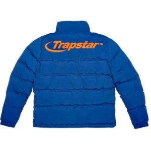 Blue and Orange Trapstar Hyperdrive Bomber Jacket