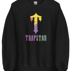 T-For Trapstar Print Black Sweatshirt