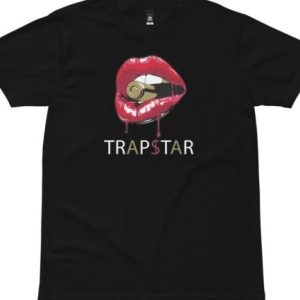 Trapstar Red Lips Black T-Shirt